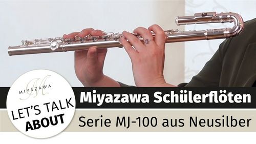 Miyazawa Schülerflöten der MJ-Serie. Die MJ-100 Neusilber., Miyazawa Flutes Europe